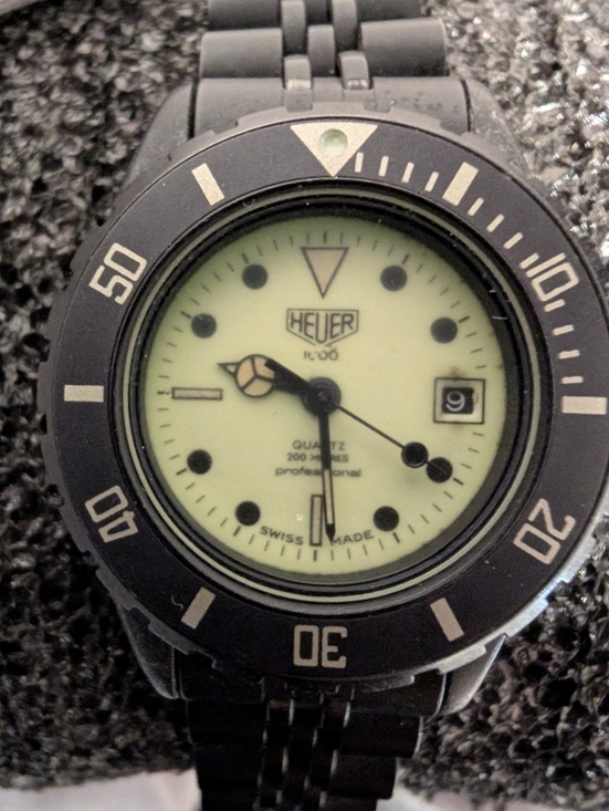 Tag Heuer Accessories - Collector Heuer 980.030N Black PVD Full Lume Diver 28mm Excellent Condition